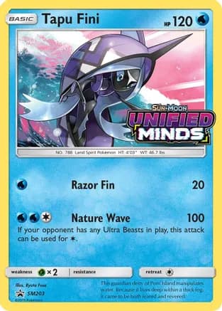 Tapu Fini - SM203 (Prerelease) — SM Promos