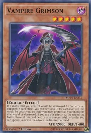 Vampire Grimson — 2019 Gold Sarcophagus Tin Mega Pack