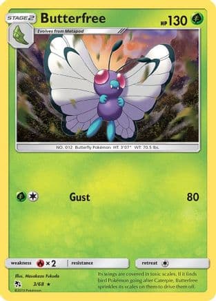 Butterfree — Hidden Fates Pokémon TCG card by ryoma uratsuka