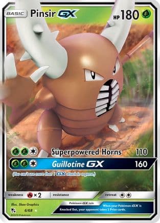 Pinsir GX — Hidden Fates Pokémon TCG card by Sban Graphics