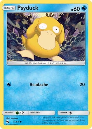 Psyduck — Hidden Fates Pokémon TCG card by nagimiso