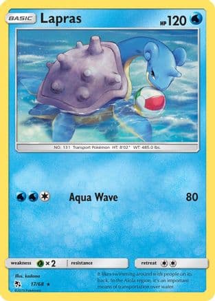 Lapras — Hidden Fates Pokémon TCG card by kodama