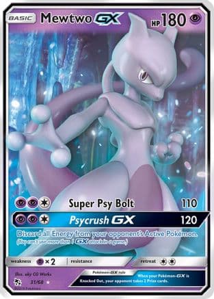 Mewtwo GX — Pokémon TCG card