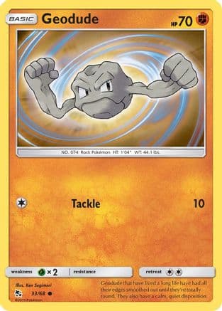 Geodude — Hidden Fates Pokémon TCG card by Ken Sugimori