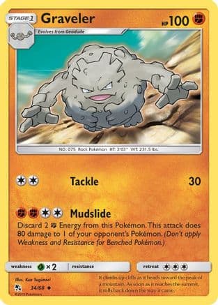 Graveler — Hidden Fates Pokémon TCG card by Ken Sugimori