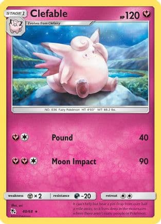 Clefable — Hidden Fates Pokémon TCG card by sui