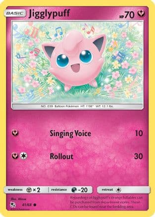 Jigglypuff — Hidden Fates Pokémon TCG card by Mizue