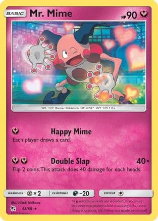 Mr. Mime — Hidden Fates Pokémon TCG card by Hideki Ishikawa
