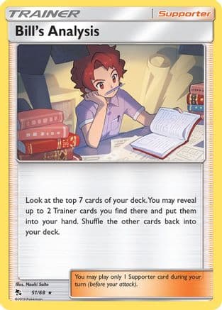 Bill's Analysis — Hidden Fates Pokémon TCG card by Naoki Saito