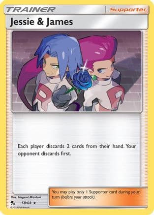 Jessie & James — Hidden Fates Pokémon TCG card by Megumi Mizutani