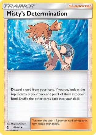 Misty's Determination — Hidden Fates Pokémon TCG card by Megumi Mizutani