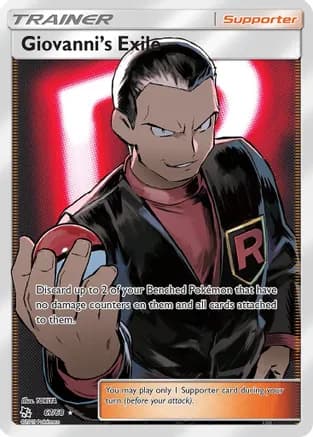 Giovanni's Exile (Full Art) — Hidden Fates