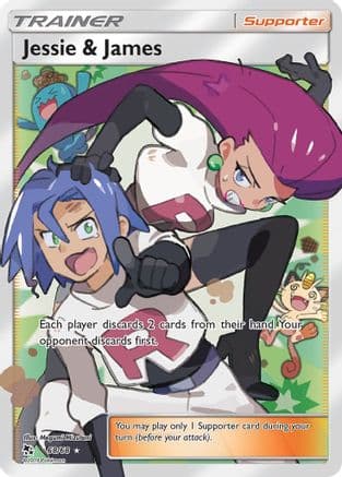 Jessie & James (Full Art) — Pokémon TCG card