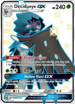 Decidueye GX — Hidden Fates: Shiny Vault Pokémon TCG card by 5ban Graphics