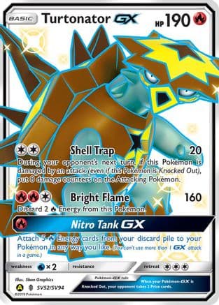 Turtonator GX — Hidden Fates: Shiny Vault Pokémon TCG card by Sban Graphics
