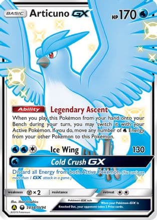 Articuno GX — Hidden Fates: Shiny Vault Pokémon TCG card by 5ban Graphics