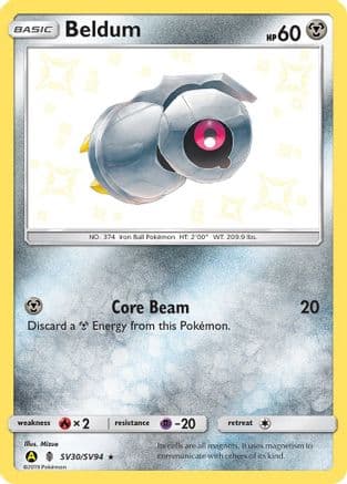 Beldum — Hidden Fates: Shiny Vault Pokémon TCG card by Mizue