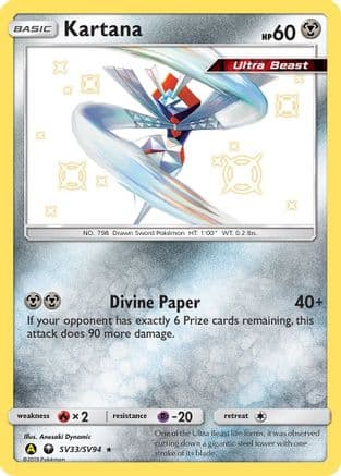 Kartana — Hidden Fates: Shiny Vault Pokémon TCG card by Anesaki Dynamic