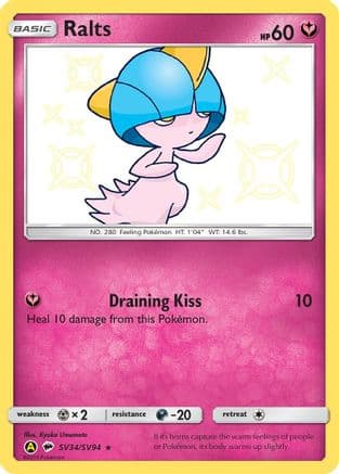 Ralts — Hidden Fates: Shiny Vault Pokémon TCG card by Kyoko Umemoto