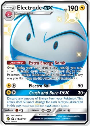 Electrode GX — Hidden Fates: Shiny Vault Pokémon TCG card by 5ban Graphics