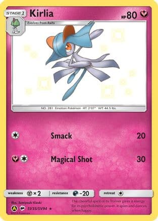 Kirlia — Hidden Fates: Shiny Vault Pokémon TCG card by Sumiyoshi Kizuki