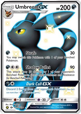 Umbreon GX — Hidden Fates: Shiny Vault Pokémon TCG card by Sban Graphics