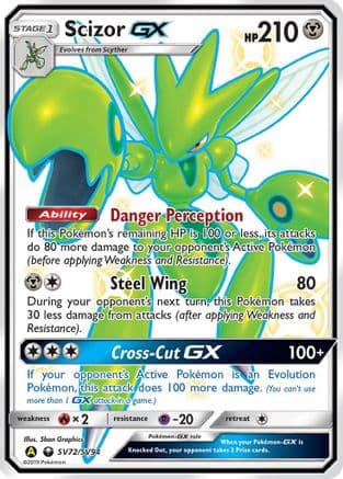 Scizor GX — Hidden Fates: Shiny Vault Pokémon TCG card by Sban Graphics