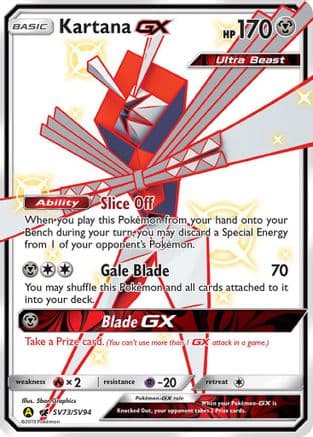 Kartana GX — Hidden Fates: Shiny Vault Pokémon TCG card by 5ban Graphics