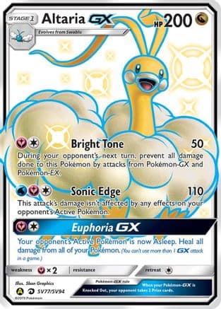 Altaria GX — Hidden Fates: Shiny Vault Pokémon TCG card by Sban Graphics