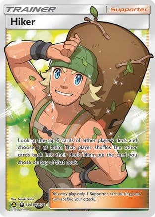 Hiker — Hidden Fates: Shiny Vault Pokémon TCG card by Naoki Saito