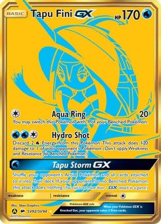 Tapu Fini GX — Hidden Fates: Shiny Vault Pokémon TCG card by 5ban Graphics