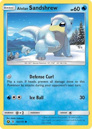Alolan Sandshrew - 19a/145 — Alternate Art Promos Pokémon TCG card by Hideki Ishikawa