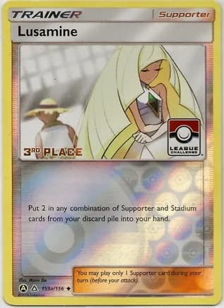 Lusamine - 153a/156 (League Challenge) [3rd Place] — League & Championship Cards