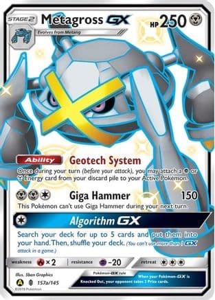 Metagross GX - 157a/145 — Alternate Art Promos Pokémon TCG card by Sban Graphics