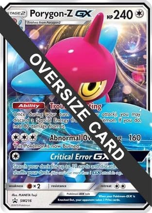 Porygon-Z GX - SM216 (SM Black Star Promo) — Jumbo Cards Pokémon TCG card by Kmnochan Nojima