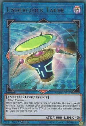 Underclock Taker — Duel Devastator Yu-Gi-Oh! card by KAZUKI TAKAHASHI