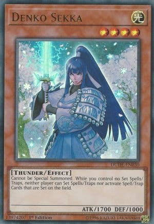 Denko Sekka — Duel Devastator Yu-Gi-Oh! card by KAZUKI TAKAHASHI