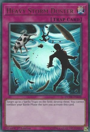 Heavy Storm Duster — Duel Devastator Yu-Gi-Oh! card by KAZUKI TAKAHASHI