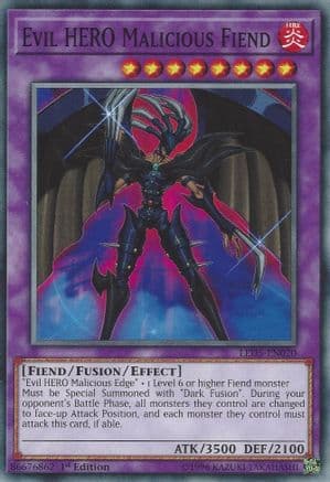 Evil HERO Malicious Fiend — Legendary Duelists: Immortal Destiny Yu-Gi-Oh! card by KAZUKI TAKAHASHI