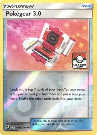 Pokegear 3.0 - 182a/214 (League Cup) — League & Championship Cards