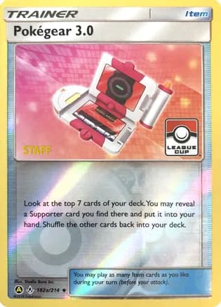 Pokegear 3.0 - 182a/214 (League Cup) [Staff] — League & Championship Cards