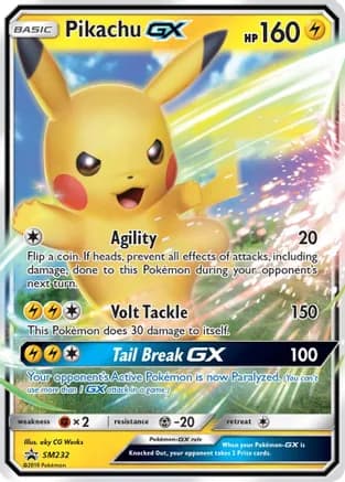 Pikachu GX - SM232 — SM Promos