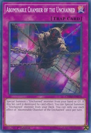 Abominable Chamber of the Unchained — Chaos Impact Yu-Gi-Oh! card by KAZUKI TAKAHASHI