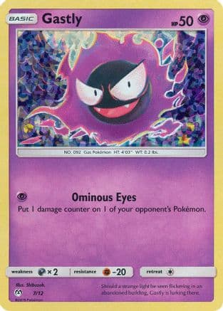 Gastly - 7/12 — McDonald's Promos 2019 Pokémon TCG card by Shibuzoh.