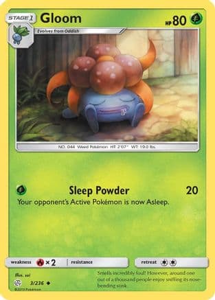 Gloom — SM - Cosmic Eclipse Pokémon TCG card by sui