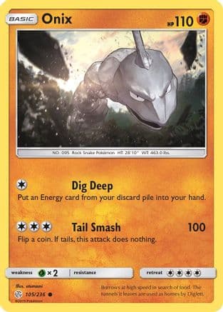 Onix — SM - Cosmic Eclipse Pokémon TCG card by otumami