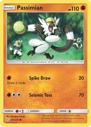 Passimian — SM - Cosmic Eclipse Pokémon TCG card by Masakazu Fukuda