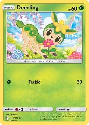 Deerling — SM - Cosmic Eclipse Pokémon TCG card by Shibuzoh.