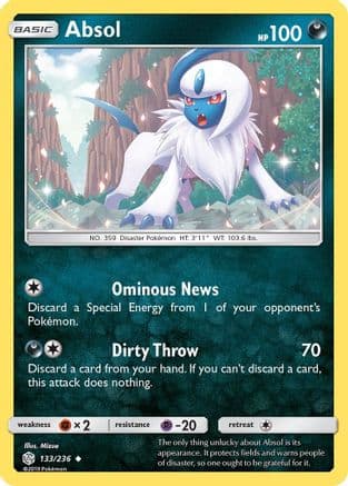 Absol — SM - Cosmic Eclipse Pokémon TCG card by Mizue