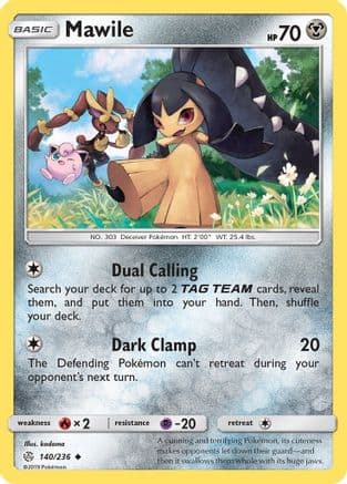 Mawile — SM - Cosmic Eclipse Pokémon TCG card by kodama